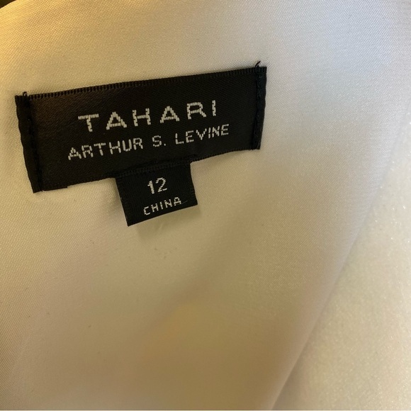 Arthur S. Levine for Tahari Dress Size 12 Limited Edition‎ Watercolors Blue - Picture 10 of 16